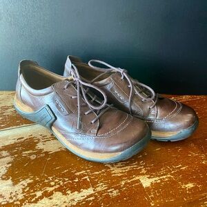 Cool Romika Brown Leather Oxford Sneakers